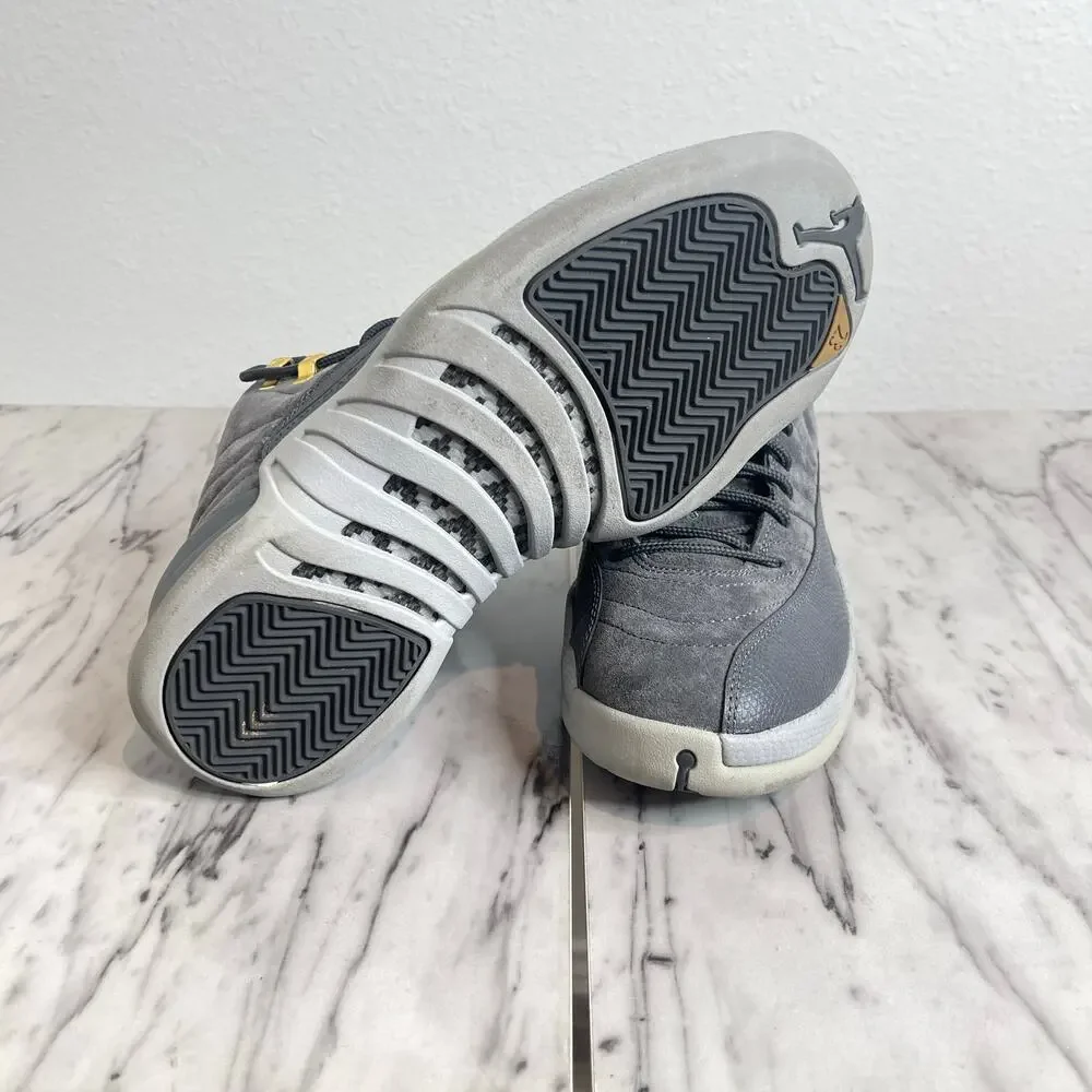 Nike Air Jordan 12 Retro Wolf Grey Suede Size 8 Mens Basketball Shoes 130690-005